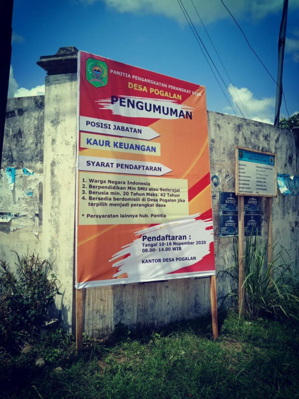 Pengisian Dan Pengangkatan Perangkat Desa Posisi Jabatan Kaur Keuangan Desa Pogalan Website Desa Pogalan